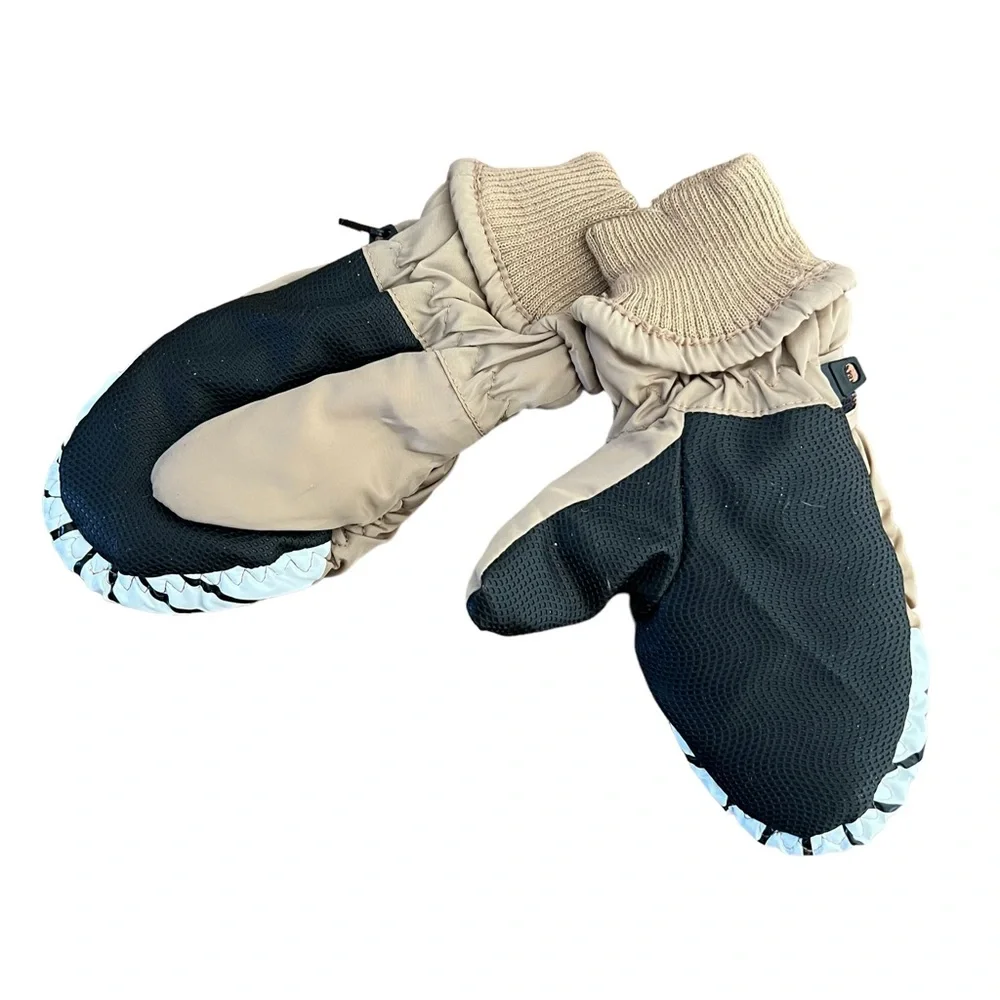 2/$15 Shark insulated mittens kids/toddler beige